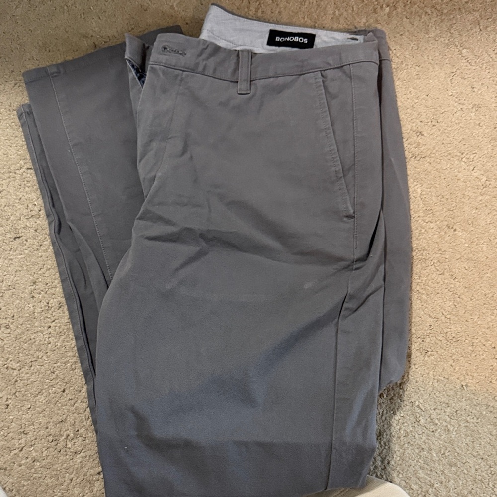 Bonobos Men's Charcoal Chinos